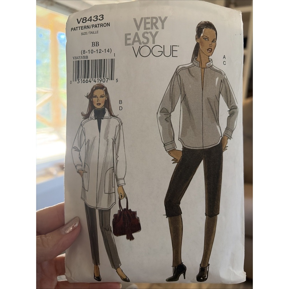 VOGUE Misses' Tunic,Pants Pattern V8433 Size 8-14 UNCUT Sewing Pattern